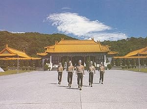 Armed Soldiers Marching Taiwan National Revolutionary Martyrs Shrine Military Postcard