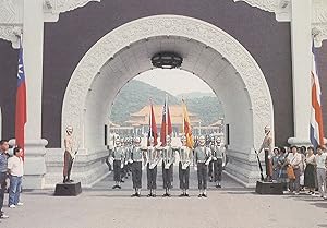 ROC Navy Guards Taiwan National Revolutionary Martyrs Shrine Chinese War Postcard
