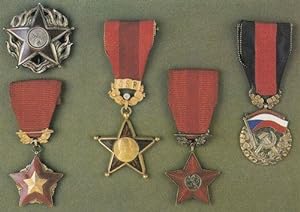 Sovetska Armada War Medals Czeckslovakia General Cenek Hruska Postcard