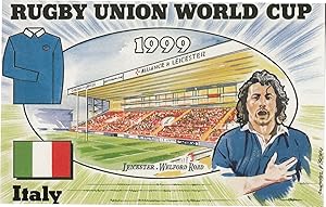 Leicester Welford Road Rugby World Cup Stadium Uniform Postcard