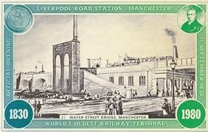 Worlds Oldest Railway Terminal Water Street Bridge Manchester Postcard