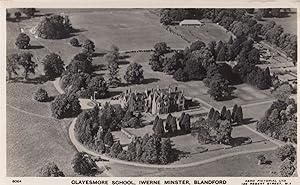 Clayesmore School Iwerne Minster Blandford Aerial Real Photo Postcard