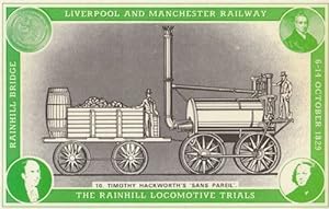 Rainhill Locomotive Trials Timothy Hackworth Sans Pareil Train Postcard