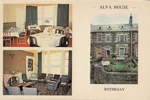 Alva House Rothesay Scottish Hotel Antique Postcard