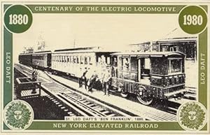 Imagen del vendedor de New York Railroad Ben Franklin Leo Dafts Old Train Locomotive Postcard a la venta por Postcard Finder