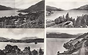 Loch Ness Fort Augustus Invermoriston Bay 4x Real Photo Old Postcard s