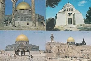 Jerusalem Dome Of The Rock Wailing Wall 4x Postcard s