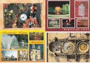 Prague Astronomical Clock & Chopin Pianist 4x Postcard s