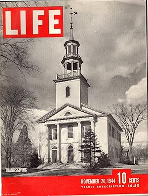 Bild des Verkufers fr Life Magazine, Volume 17. No, 21; November 20, 1944 zum Verkauf von Dorley House Books, Inc.