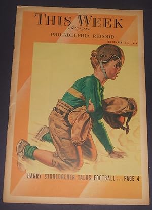 This Week Magazine Section Philadelphia Record Football
