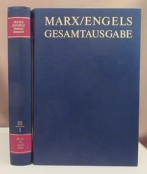 Karl Marx und Friedrich Engels. Briefwechsel bis April 1846. Text und Apparat. 2 Bände. Mit 2 Abb...