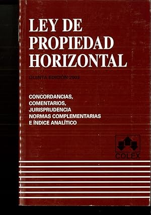 Imagen del vendedor de Ley de propiedad horizontal a la venta por Papel y Letras