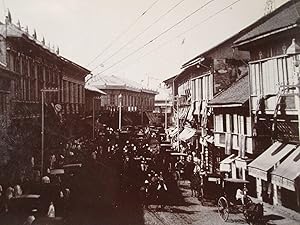 ANTIQUE VINTAGE CHINA CHINESE TURN 19th CENTURY NANJING ROAD SHANGHAI RARE PHOTO