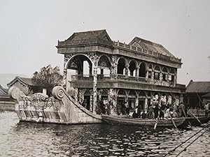 ANTIQUE 1920s CHINA CHINESE PAINTINGS BOAT ARCHITECTURE FISHING CONCRETE PHOTO