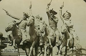 ANTIQUE VINTAGE 1904 ST LOUIS FAIR LA PURCHASE COWBOYS STEREOVIEW WESTERN PHOTO