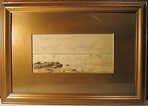 ANTIQUE SIGNED IMPRESSIONIST WATERCOLOR SIGNED PAINTING "AT" BRICHER? NH UK ?