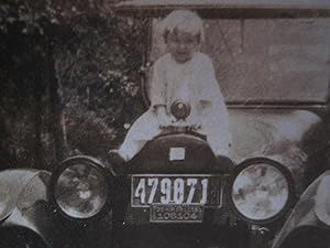 ANTIQUE AMERICAN CLASSIC CAR 1921 IL LICENSE PLATE 35 HP HORSEPOWER HP TAX PHOTO
