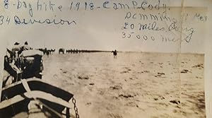 ANTIQUE 1918 34th INFANTRY SANDSTORM CAMP BUFFALO BILL CODY DEMING NM HIKE PHOTO