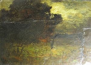 ANTIQUE GEORGE W. WHITAKER RI TONALIST OIL PAINTING STYLE OF GEORGE INNESS
