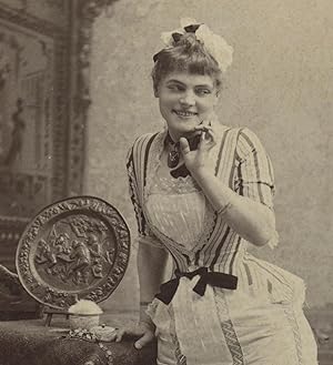 ANTIQUE VICTORIAN ACTRESS MAYO LISTED FALK BROADWAY NY BEER CHARGER PHOTO RARE
