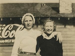 ANTIQUE COCA COLA SIGNS REFRESHING UNUSUAL EXPOSURE EVIL EYE FASHION GIRLS PHOTO