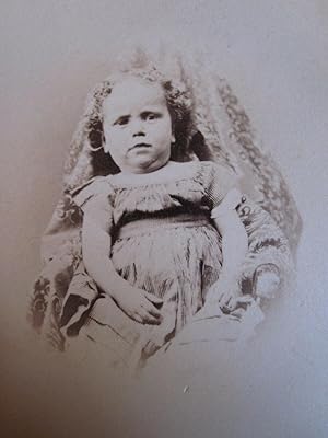 ANTIQUE AMERICAN HIDDEN MOTHER CIVIL WAR ERA BLANKET TEXTILE ANGEL OLD CDV PHOTO