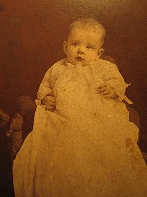 VICTORIAN COLORED BABY GRANDPA BOLUSS LUTZ PORTSMOUTH OH OHIO OLD CABINET PHOTO