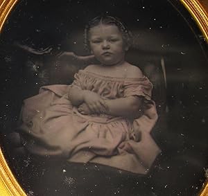 ANTIQUE AMERICAN BEAUTY DAGUERREOTYPE MUSEUM QUALITY 1/2 PLATE ANGEL GIRL PHOTO