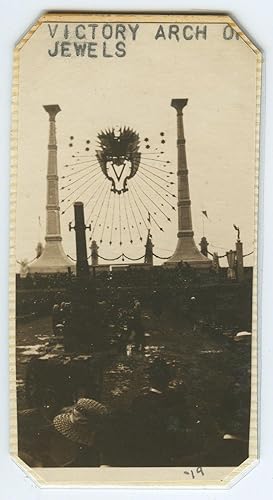 VINTAGE 1919 VICTORY ARCH OF JEWELS WW1 ERA PHOTOGRAPH CHICAGO ? CANON PHOTO