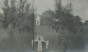 ANTIQUE ARTISTIC COUNTRY LANDSCAPE DOCK MARSH LITTLE WHITE HOUSE BEAUTIFUL PHOTO