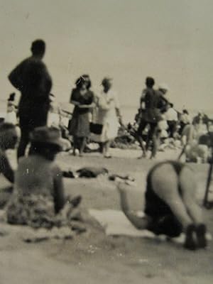 ANTIQUE VINTAGE MOON OVER MIAMI BEACH BEAUTY FLAPPER ERA WHOOTY BOOTY GIRL PHOTO