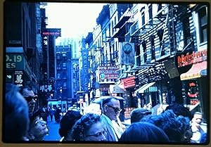 VINTAGE JULY 1960 NY NYC CHINATOWN STREET PHOTOGRAPHY SIGNS COLOR SLIDE PHOTO