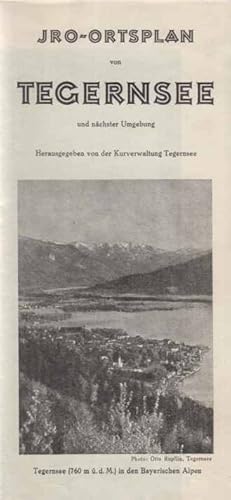 JRO-Ortsplan von Tegernsee und nächster Umgebung. Hrsg. von d. Kurverwaltung Tegernsee.