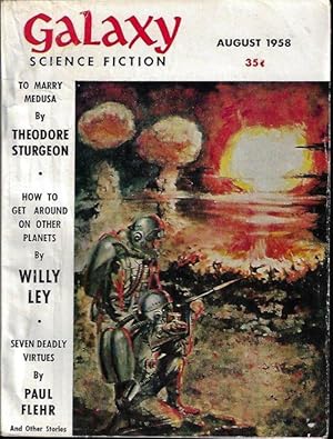 Bild des Verkufers fr GALAXY Science Fiction: August, Aug. 1958 ("To Marry Medusa") zum Verkauf von Books from the Crypt
