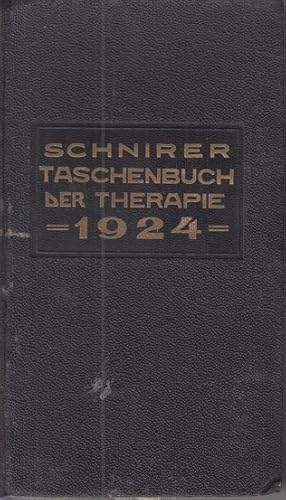 Seller image for Taschenbuch der Therapie mit Besonderer Bercksichtigung der Therapie an den Berliner, Wiener u. a. deutschen Kliniken. for sale by Allguer Online Antiquariat