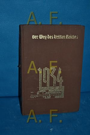 Bild des Verkufers fr Der Weg des Dritten Reiches, Band 2: 1934 : Der Aufbau beginnt zum Verkauf von Antiquarische Fundgrube e.U.