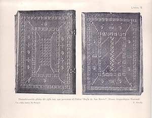 Bild des Verkufers fr UN CODICE LATINO DE BURGOS (16 PAGINAS ORIGINALES DEL AO 1934, ESTUDIO COMPLETO TEXTO INTEGRO) zum Verkauf von Libreria 7 Soles