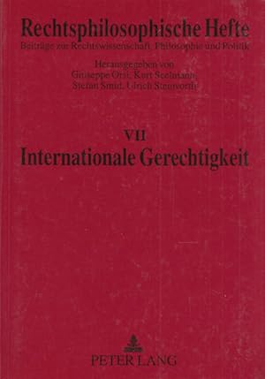 Bild des Verkufers fr Rechtsphilosophische Hefte, Band VII: Internationale Gerechtigkeit. zum Verkauf von Buch von den Driesch