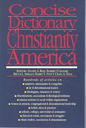 Seller image for Concise Dictionary of Christianity in America for sale by Beverly Loveless
