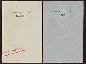 Dante - Villani,Giovanni ( Original-Ausgabe von 1962 sowie Nachdruck von 1965)