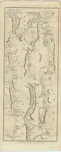 Image du vendeur pour The Road From Edinburgh, to Wigtoun and Whitehorn by Biggar Leadhills and New Galloway. [with on verso] The Road from Edinburgh to Lanark and Ayr by Douglass and Cumnock. Measured from the West Port 1775. mis en vente par Robert Frew Ltd. ABA ILAB