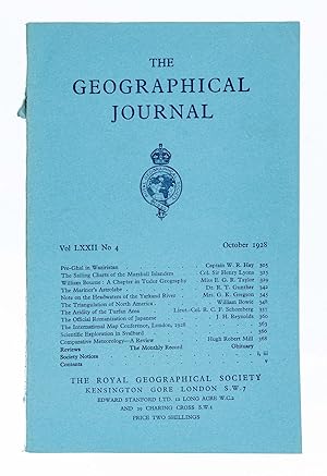 The Geographical Journal: Vol LXXII [72] No. 4.