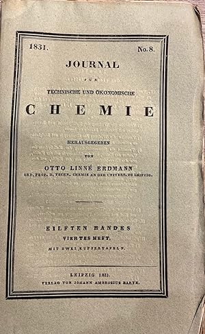 Journal für technische und ökonomische Chemie - Elften Bandes, Viertes Heft Mit zwei Kupfertafeln