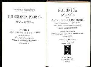 Polonica XV ac XVI ss. sive Catalogus librorum res Polonicas tractantium vel a Polonis conscripto...