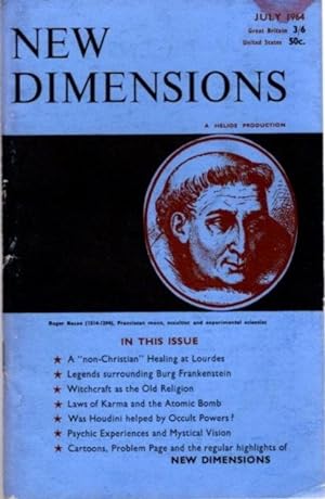 Seller image for NEW DIMENSIONS: VOLUME II, NO. 8, JUNE/JULY 1964 for sale by By The Way Books