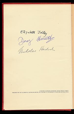 Sandgropers : A Western Australian Anthology [Signed by Dorothy Hewett, Elizabeth Jolley and Nich...