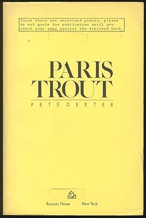 Bild des Verkufers fr Paris Trout zum Verkauf von Between the Covers-Rare Books, Inc. ABAA