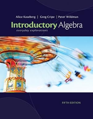 Immagine del venditore per Introductory Algebra : Everyday Explorations venduto da GreatBookPrices
