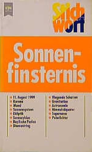Seller image for Stichwort Sonnenfinsternis for sale by Antiquariat Armebooks