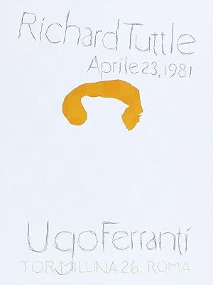 Richard Tuttle | Ugo Ferranti, 1981 poster di mostra